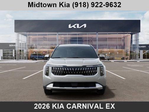 Ivory Silver 2026 Kia Carnival EX
