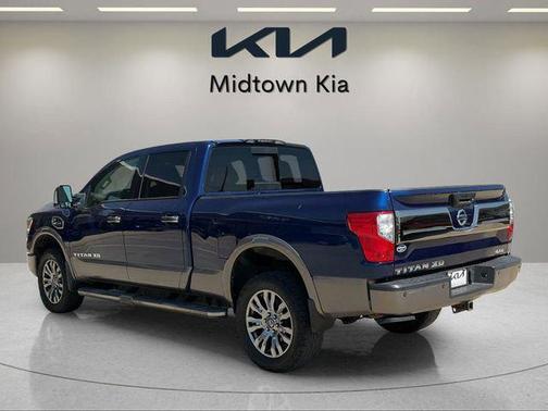 Deep Blue Pearl 2017 Nissan Titan XD Platinum Reserve