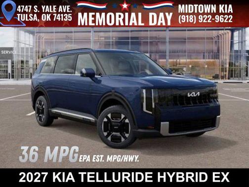 Midnight Lake Blue 2027 Kia Telluride Hybrid EX