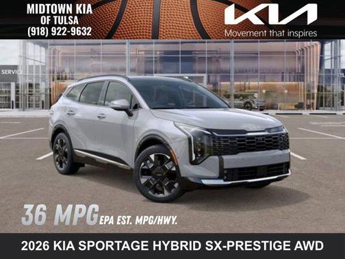 Wolf Gray 2026 Kia Sportage Hybrid SX-Prestige