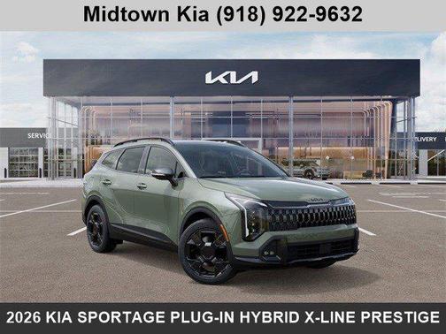 Jungle Green 2026 Kia Sportage Plug-In Hybrid X-Line Prestige