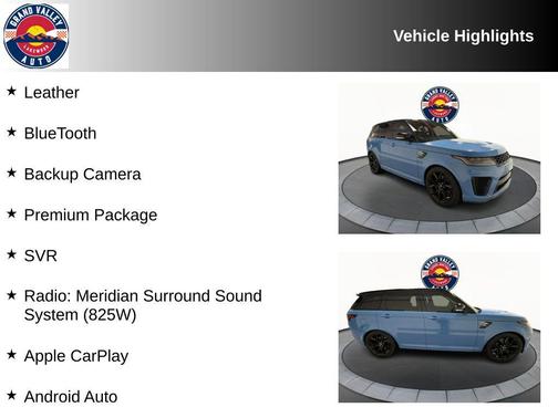 2022 Land Rover Range Rover Sport SVR