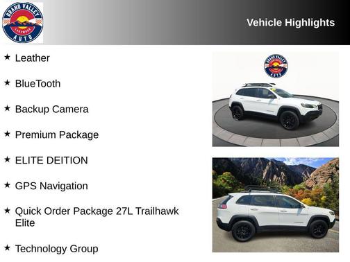 2019 Jeep Cherokee Trailhawk Elite