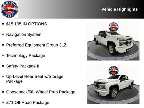 Summit White 2023 Chevrolet Silverado 2500 High Country