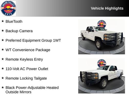 Summit White 2019 Chevrolet Silverado 2500 Work Truck