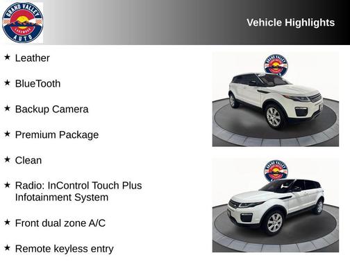 2016 Land Rover Range Rover Evoque SE