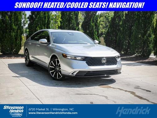 Solar Silver Metallic 2025 Honda Accord Hybrid Touring