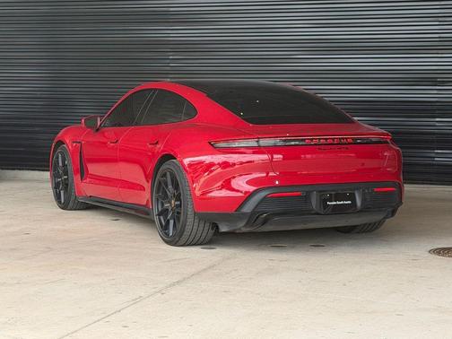 Carmine Red 2025 Porsche Taycan GTS