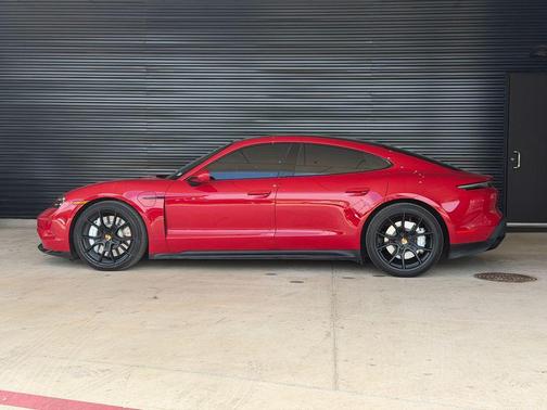 Carmine Red 2025 Porsche Taycan GTS