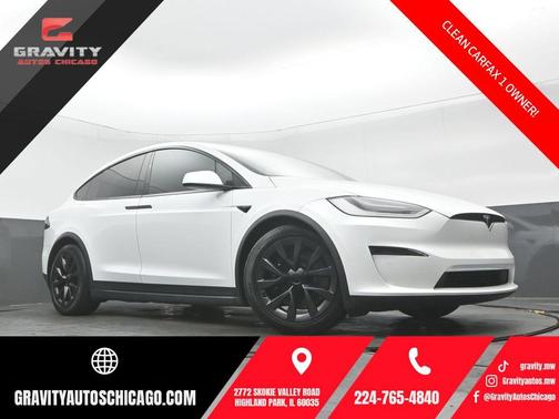Pearl White Multi-Coat 2023 Tesla Model X Standard Range
