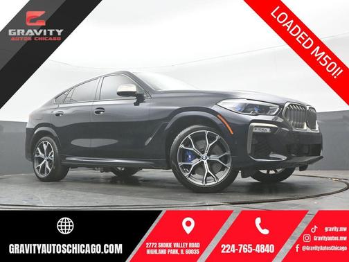 Carbon Black Metallic 2021 BMW X6 M50i