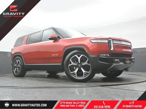 Orange 2024 Rivian R1S Adventure Quad Motor Large Pack