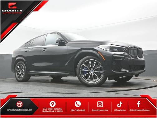 Black Sapphire Metallic 2023 BMW X6 M50i