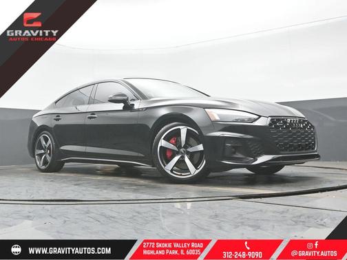 Mythos Black Metallic 2023 Audi A5 Sportback 45 S Line Premium Plus
