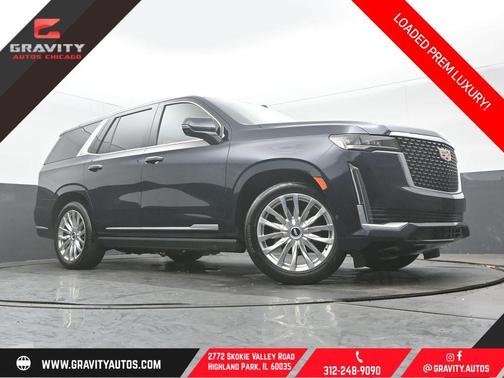 Dark Moon Blue Metallic 2021 Cadillac Escalade Premium Luxury