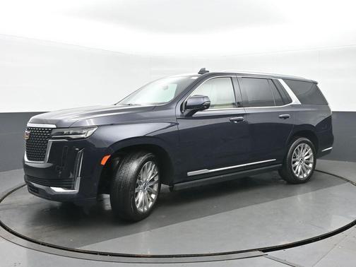 Dark Moon Blue Metallic 2021 Cadillac Escalade Premium Luxury