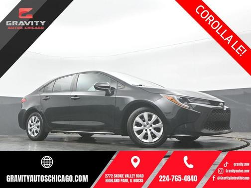Black Sand Pearl 2022 Toyota Corolla LE