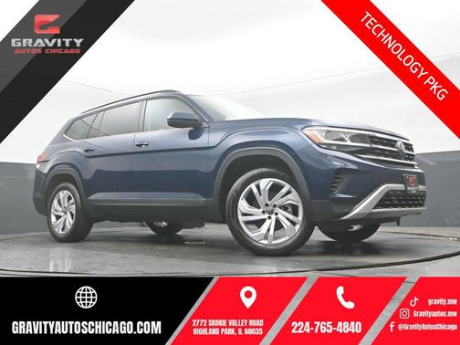 Tourmaline Blue Metallic 2023 Volkswagen Atlas 3.6L SE w/Technology
