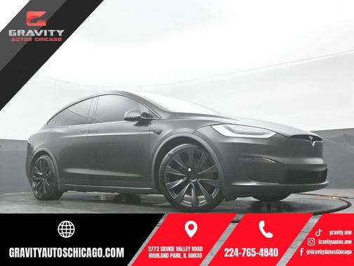 Solid Black 2022 Tesla Model X Plaid Tri Motor All-Wheel Drive