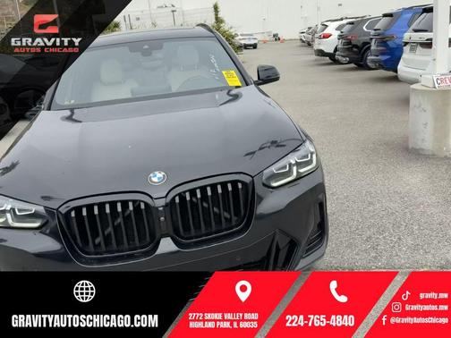 Black Sapphire Metallic 2023 BMW X3 xDrive30i