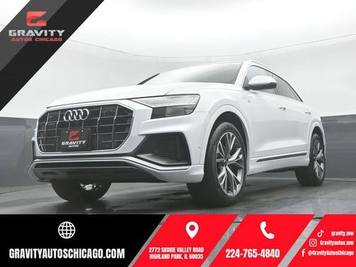 Glacier White Metallic 2023 Audi Q8 55 Prestige