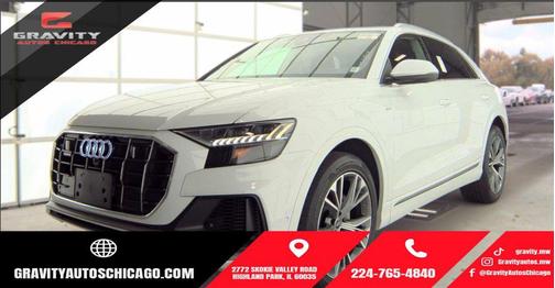 Glacier White Metallic 2023 Audi Q8 55 Prestige