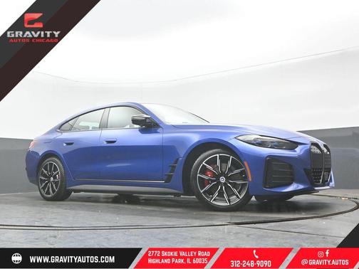 Portimao Blue Metallic 2023 BMW i4 Gran Coupe M50