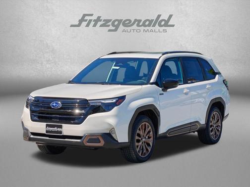 Crystal White Pearl 2026 Subaru Forester Hybrid Sport