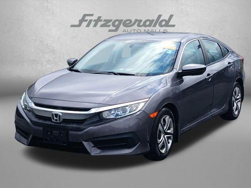Modern Steel Metallic 2018 Honda Civic LX
