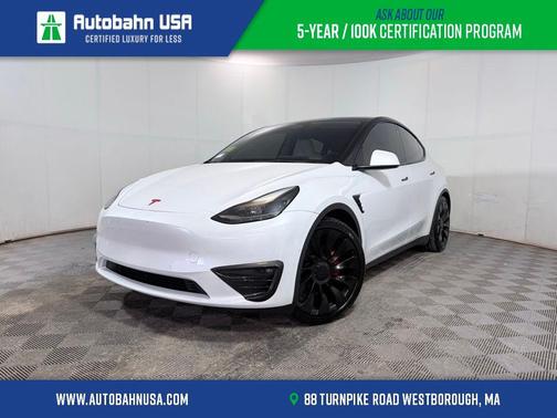 Pearl White Multi-Coat 2022 Tesla Model Y Performance Dual Motor All-Wheel Drive