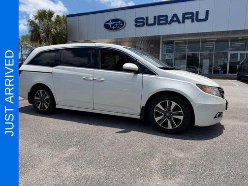 White Diamond Pearl 2015 Honda Odyssey Touring