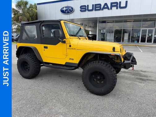 Solar Yellow Clearcoat/Black Soft Top 2000 Jeep Wrangler SE