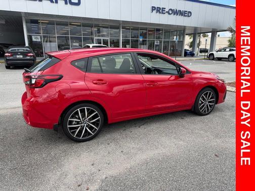 Pure Red 2025 Subaru Impreza Sport