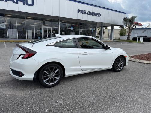 Platinum White Pearl 2020 Honda Civic EX