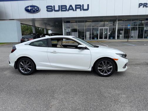 Platinum White Pearl 2020 Honda Civic EX
