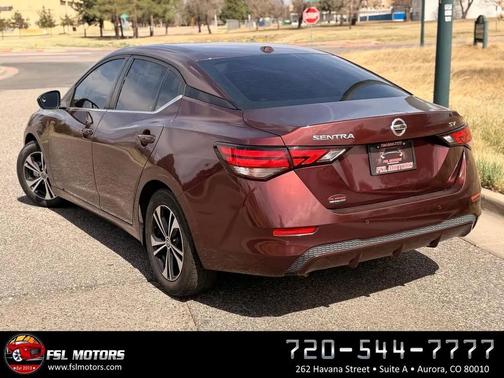 Maroon 2021 Nissan Sentra SV