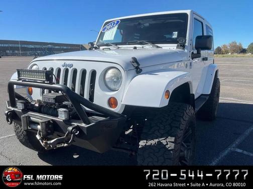 Bright White Clearcoat 2012 Jeep Wrangler Sahara
