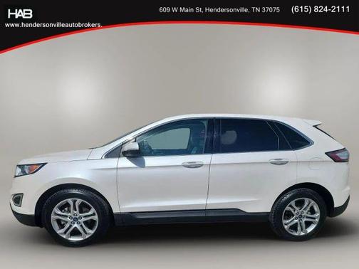 White 2018 Ford Edge Titanium