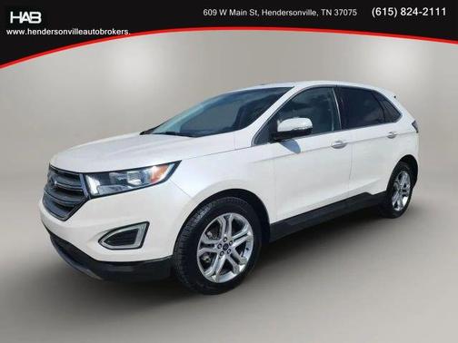 White 2018 Ford Edge Titanium
