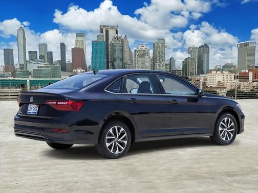 Deep Black Pearl Effect 2024 Volkswagen Jetta 1.5T S