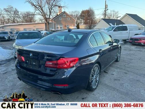 Blue 2018 BMW 540 i xDrive