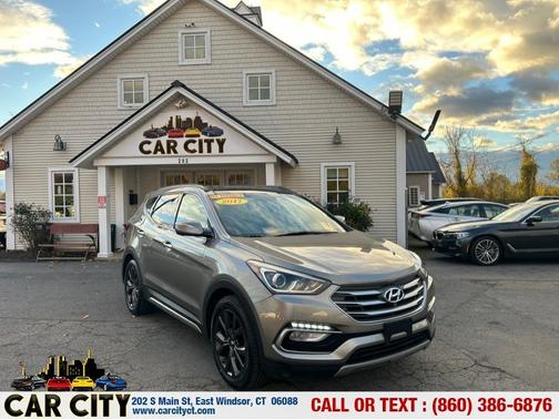 Gray 2017 Hyundai Santa Fe Sport 2.0L Turbo