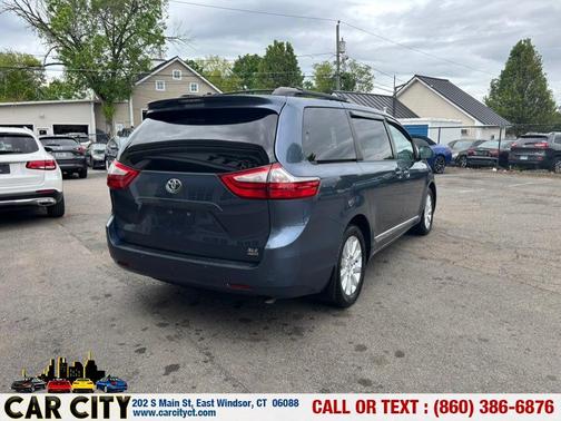 Blue 2015 Toyota Sienna XLE Premium