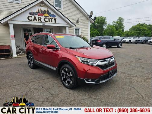 Maroon 2017 Honda CR-V Touring