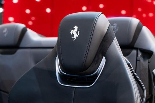 Celeste Trevi 2024 Ferrari Roma Spider Base