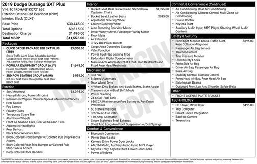 2019 Dodge Durango SXT Plus