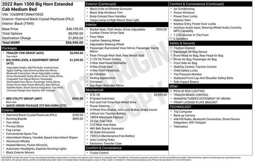 2022 RAM 1500 Big Horn