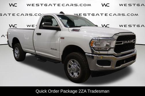 Bright White Clearcoat 2020 RAM 2500 Tradesman Regular Cab 4x4 8' Box