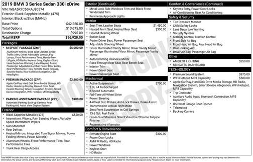 2019 BMW 330 i xDrive