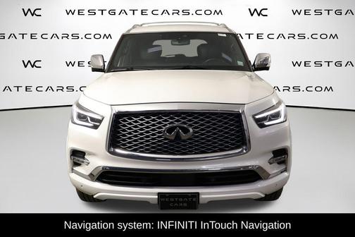 Moonstone White 2023 INFINITI QX80 SENSORY AWD